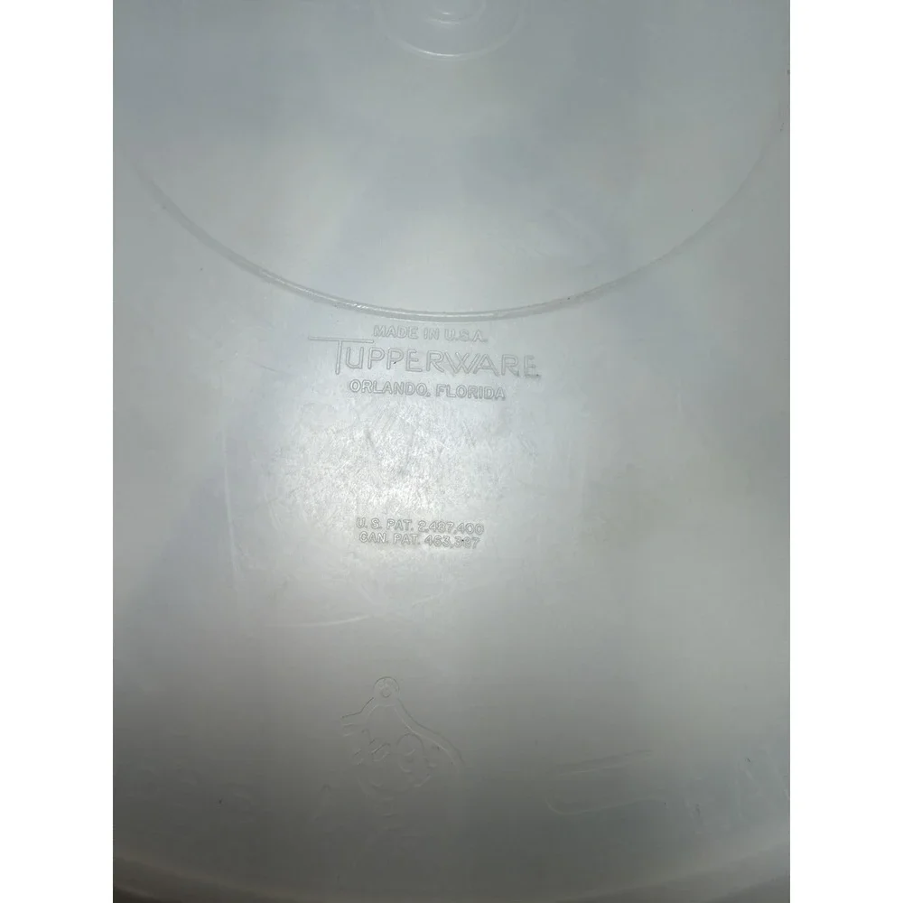 Vintage Tupperware‎ White Party Susan Divided Vegetable Relish Tray w Lid #224-9